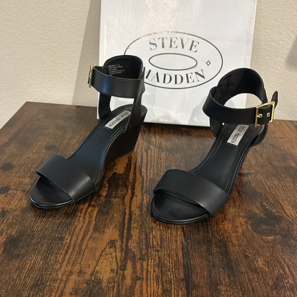 Steve Madden - Nevrstp - Black Leather - 7.5